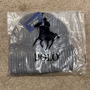 Polo by Ralph Lauren Gray Knit Beanie